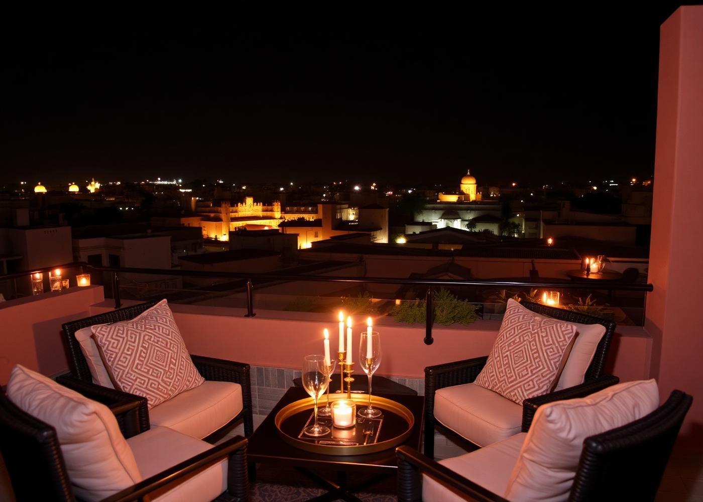 Dinner above the medina